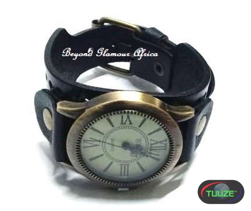 Black Leather watch