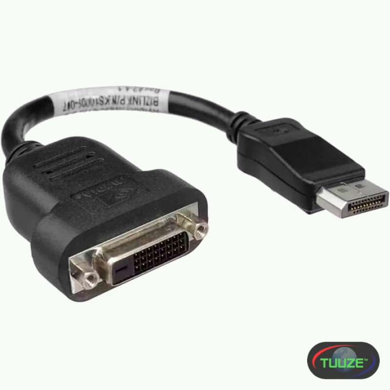DisplayPort Male to Female DVI I adapter cable