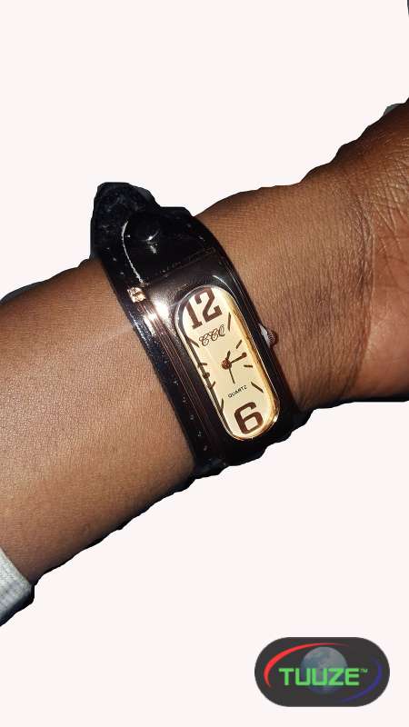 Ladies Brown Leather Band Watch