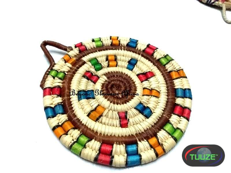 Multi colored Handwoven coasters
