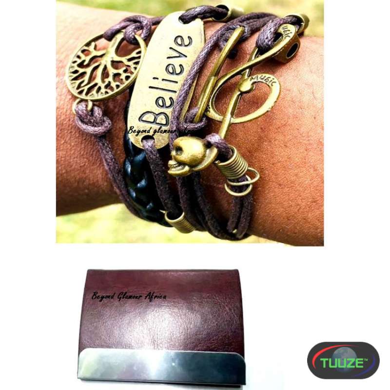 Purple bracelet cardholder