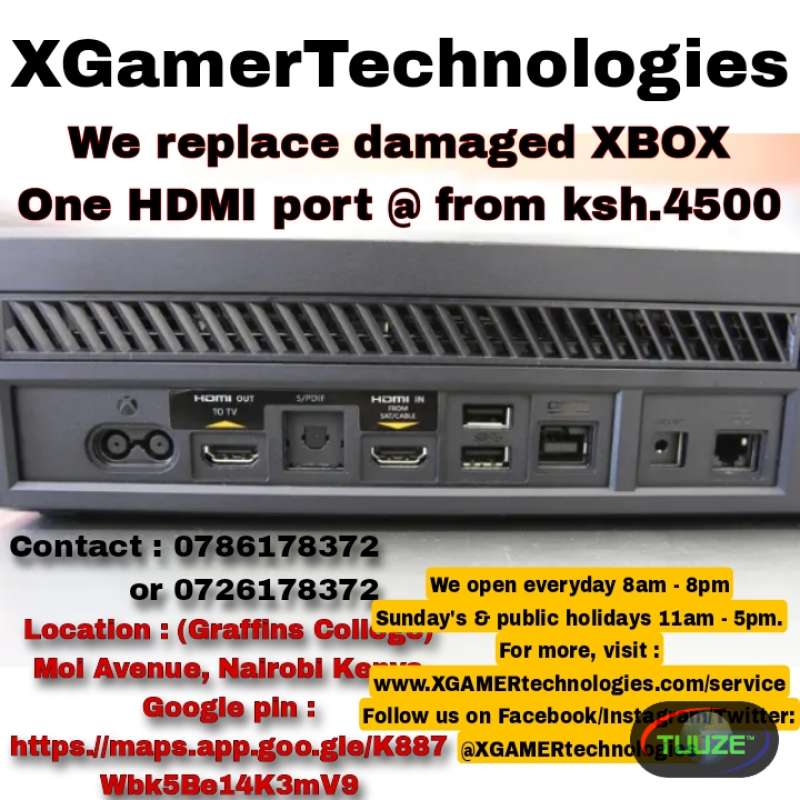 We replace damaged XBOX One HDMI port   from ksh 4