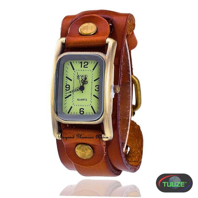 Womens Light Brown Leather watch